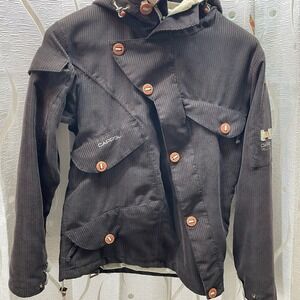Cappel Ride Snowboards Jacket Brown Strata HD II Corduroy Waterproof Excellent